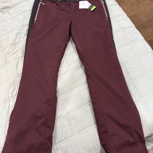 NILS Women’s Maroon and Black Ski Pants